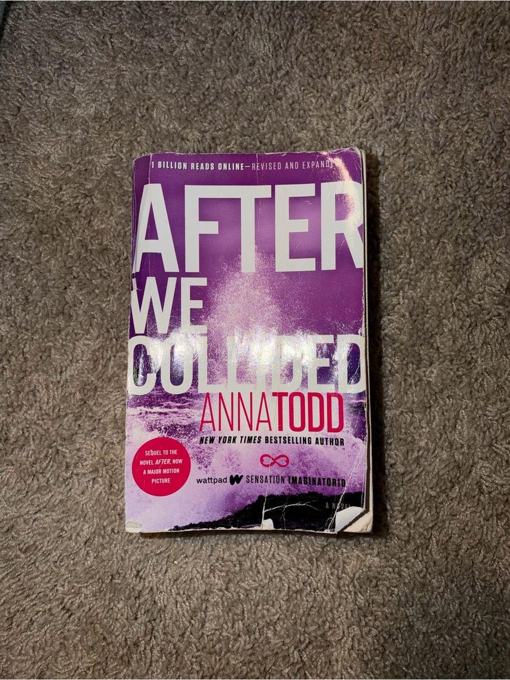 After We Collided Paperback - Purple Cover